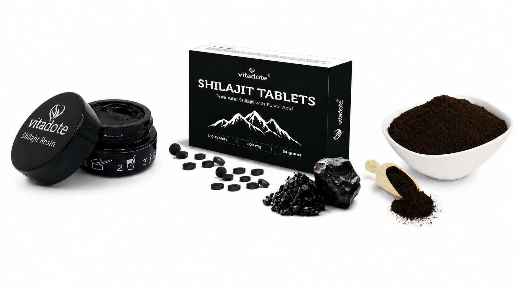 Shilajit Powder vs Resin vs Tablets 2026: Vitadote Honest Comparison