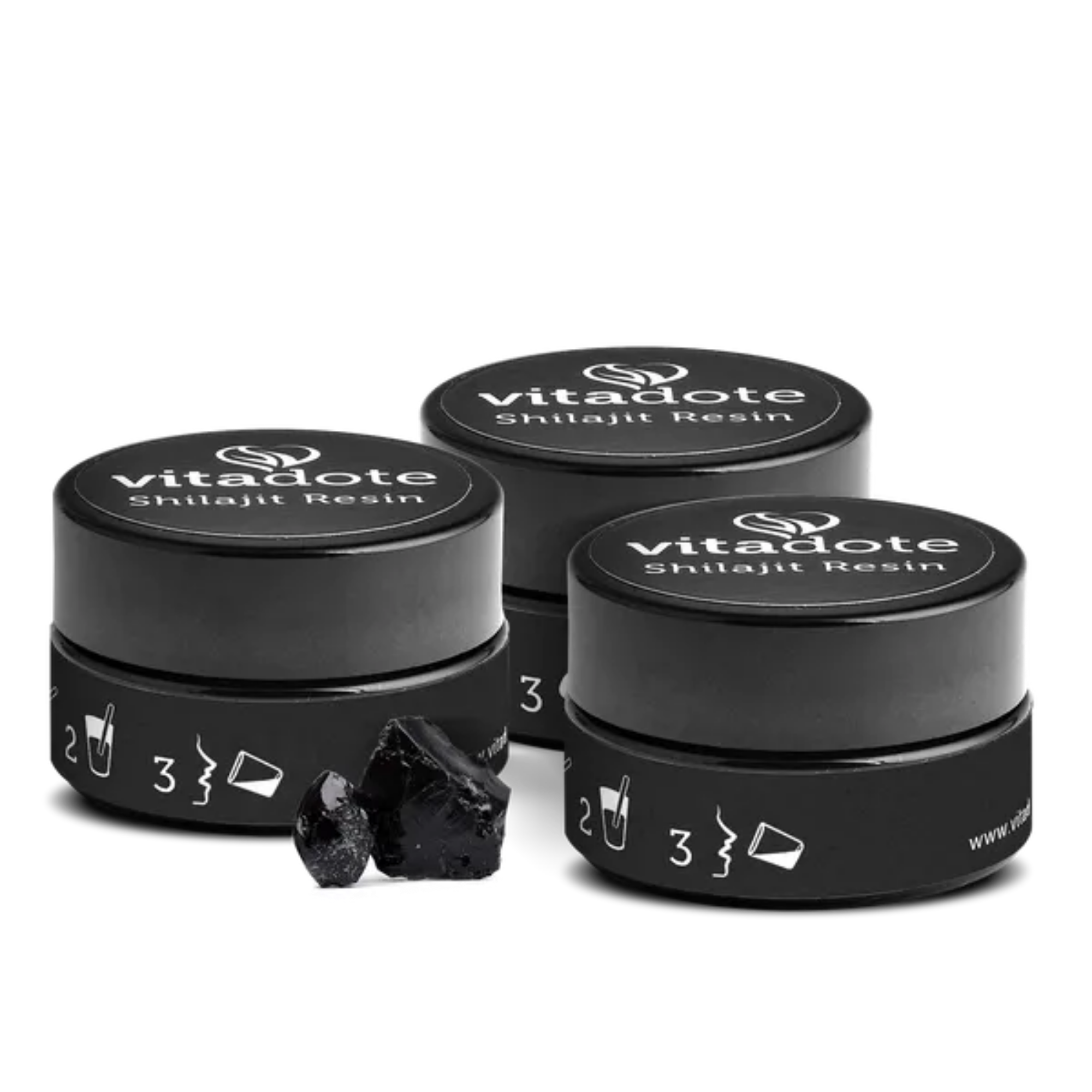 Vitadote Shilajit Resin 3x 30g — Pure Shilajit Resin, Altai (Lab-Tested)